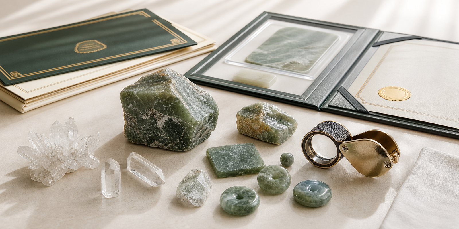 seninio natural jade and crystal